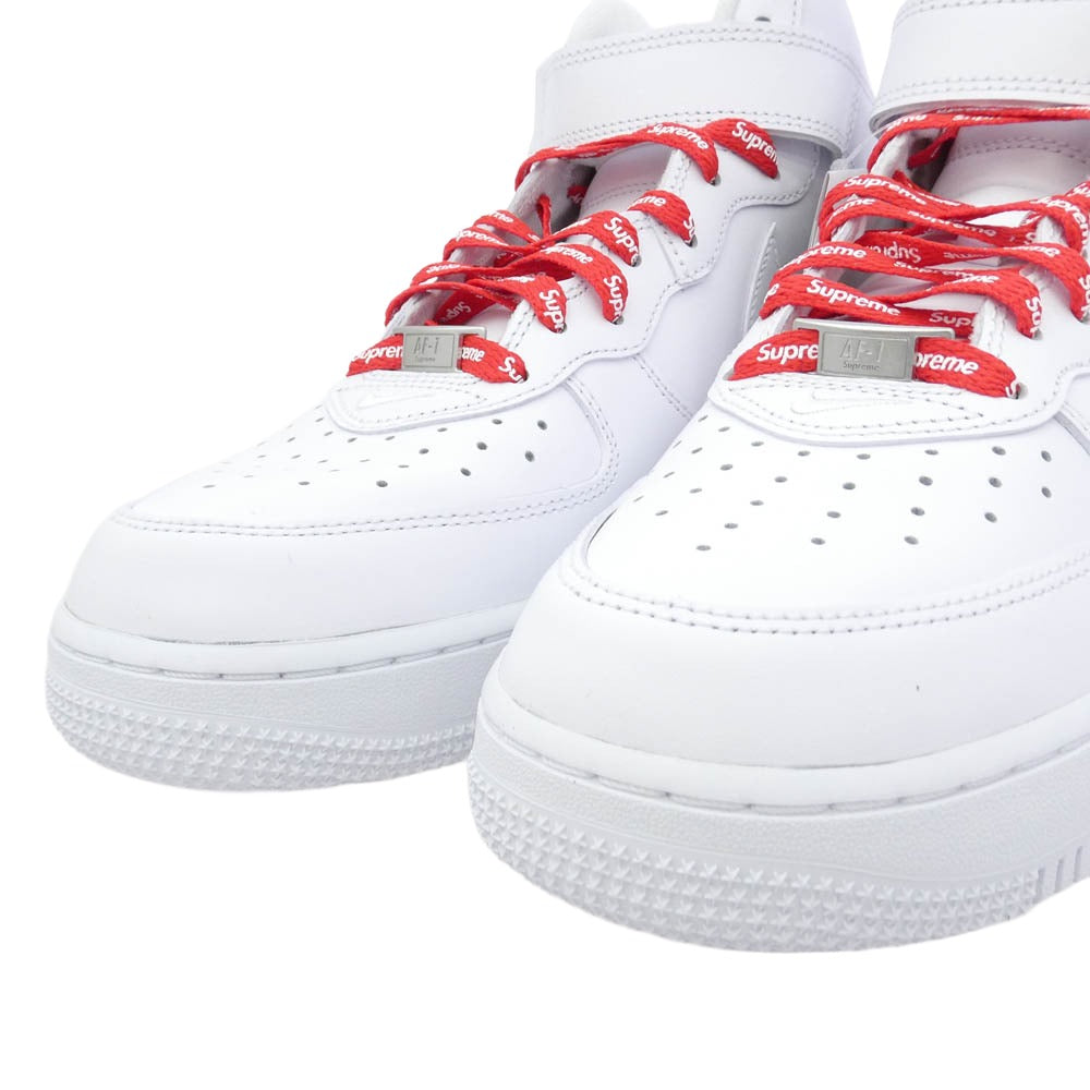 Supreme シュプリーム 24AW FZ8784-100 Air Force 1 Mid White エアフォース1 ミッド ホワイト ミッドカット スニーカー ホワイト系 26cm【美品】【中古】