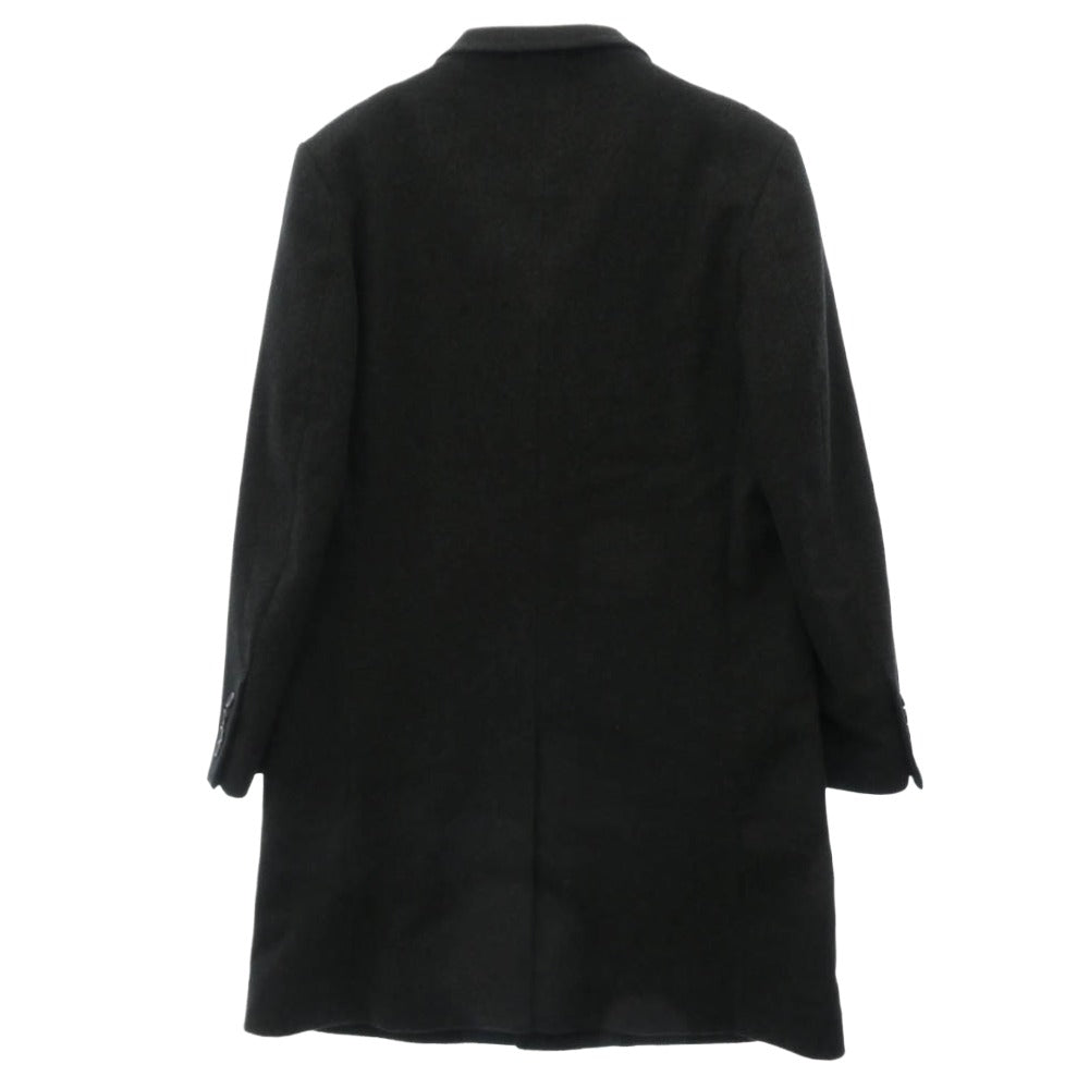 Supreme シュプリーム 17AW Loro Piana Wool Overcoat ウール チェスター オーバーコート 裏地レオパード ブラック系 マルチカラー系 M【中古】