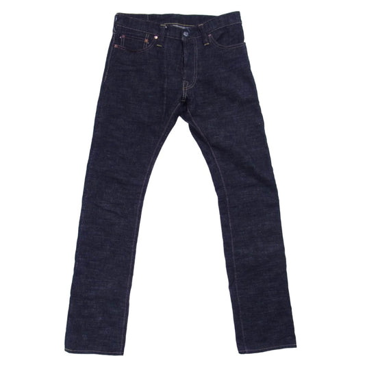 ザストライクゴールド SG1109 15oz Slub Selvedge Jeans Slim Tapered ボタンフライ デニム インディゴブルー系 30【中古】