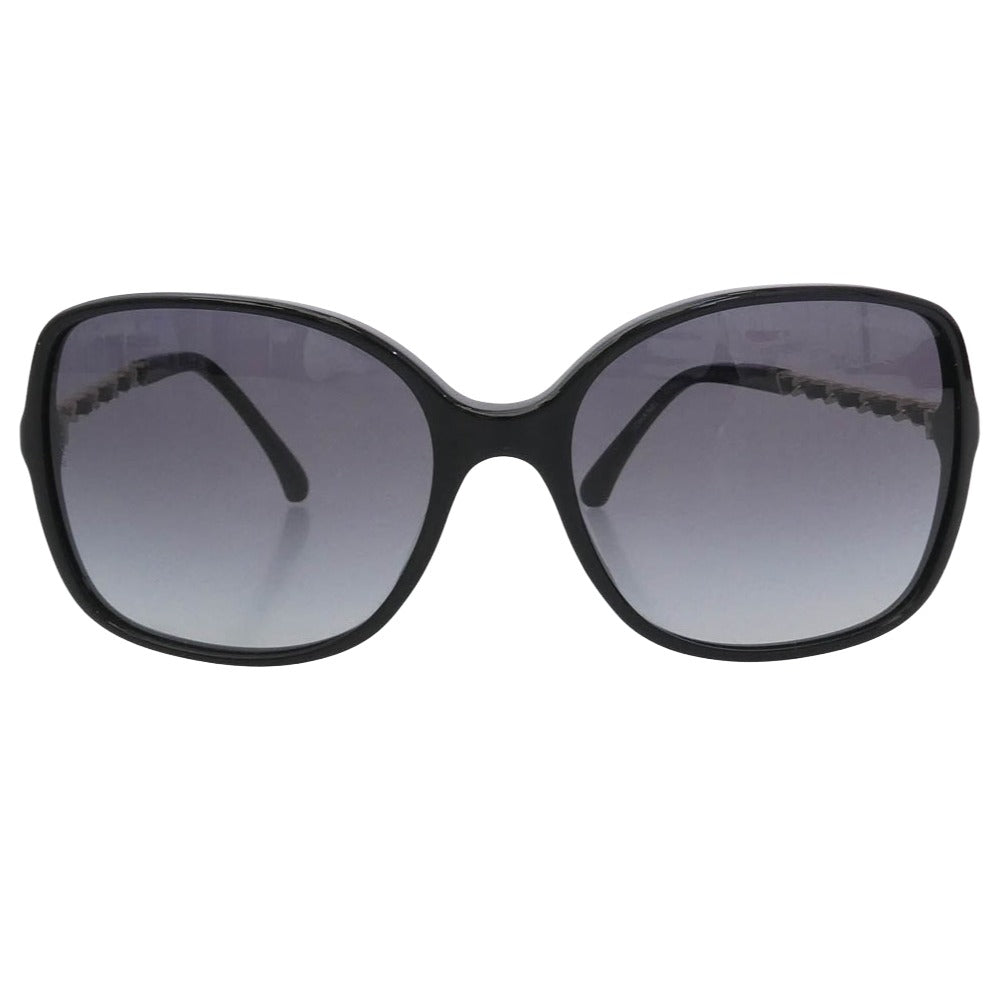 CHANEL シャネル CH5210-Q-A スクエア シェイプ チェーン サングラス ブラック系 ゴールド系 57□17 135【中古】