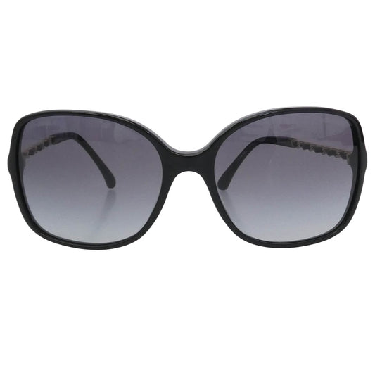 CHANEL シャネル CH5210-Q-A スクエア シェイプ チェーン サングラス ブラック系 ゴールド系 57□17 135【中古】