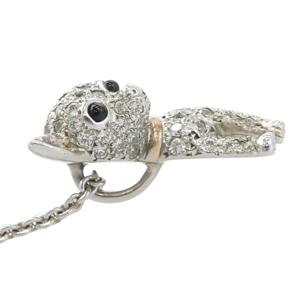 Justin Davis ジャスティンデイビス SNJ1006 x KIYOHARU 清春 MARY NECKLACE チワワモチーフ マリー ジルコニア ネックレス シルバー系【中古】
