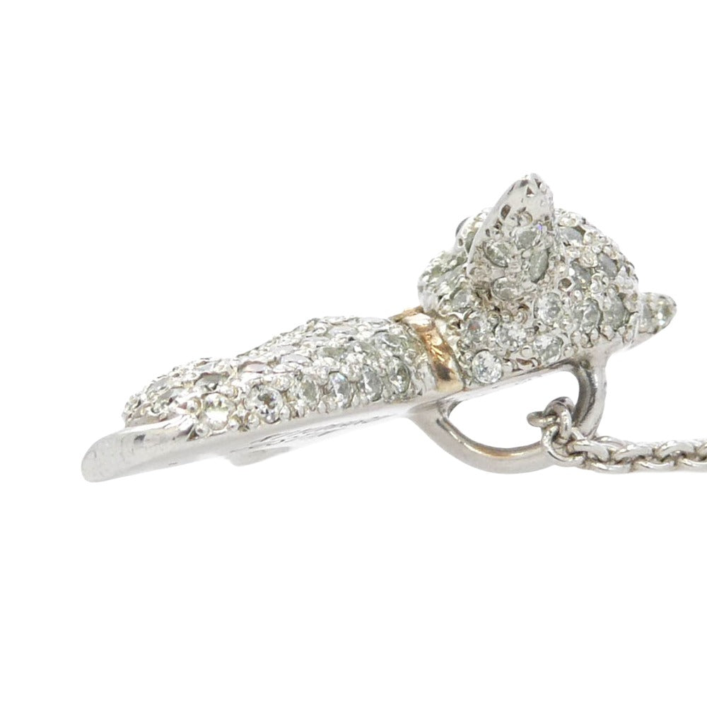 Justin Davis ジャスティンデイビス SNJ1006 x KIYOHARU 清春 MARY NECKLACE チワワモチーフ マリー ジルコニア ネックレス シルバー系【中古】
