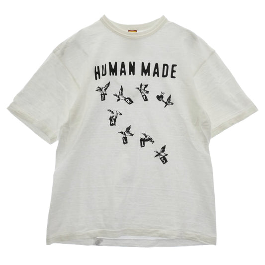 HUMAN MADE ヒューマンメイド 24SS Graphic T-Shirt #17 グラフィック 半袖 Tシャツ ホワイト系 XL【中古】