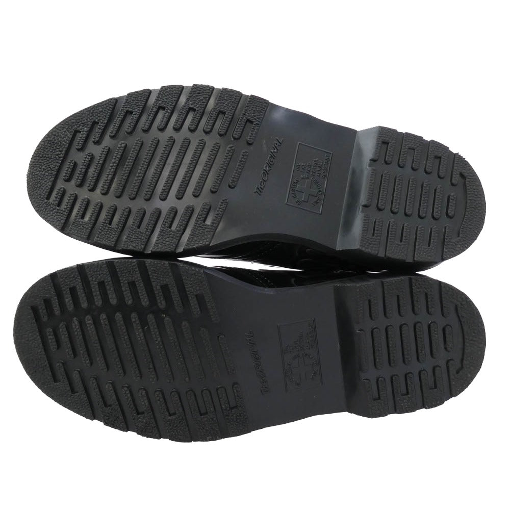 Dr.Martens ドクターマーチン INFERNO インフェルノ ファイヤーパターン 3 ホール シューズ ブラック系 EU39【中古】