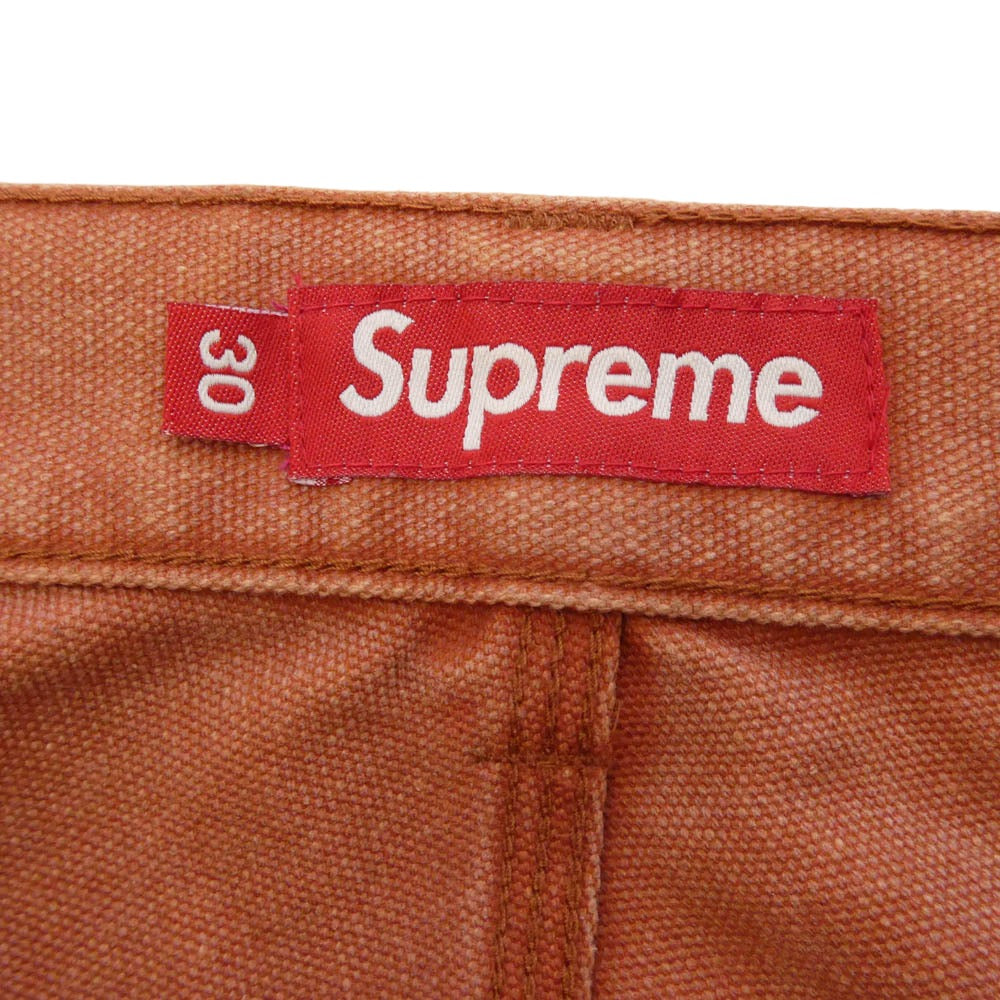 Supreme シュプリーム Double Knee Painter Pant ダブル ニー ペインター パンツ オレンジ系 30【中古】