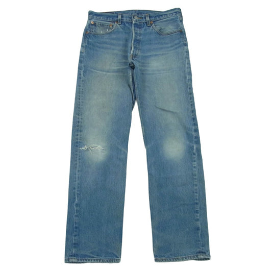 Levi's リーバイス 00s メキシコ製 501XX ボタンフライ ストレート デニム パンツ ボタン裏刻印104M インディゴブルー系 W33 L34【中古】