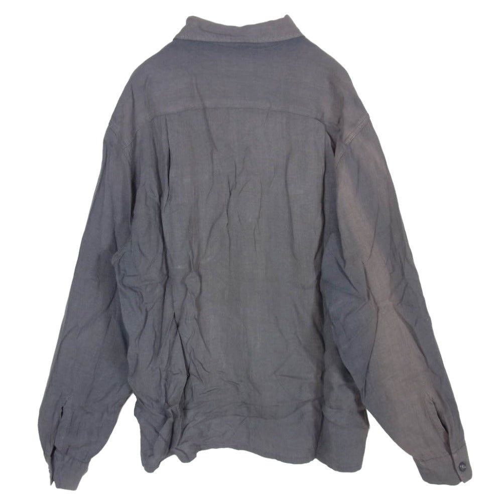 タウントピック 50s～60s Vintage ヴィンテージ オープンカラー 開襟 長袖シャツ グレー系 M【中古】