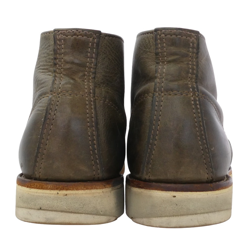 RED WING レッドウィング 3138 CLASSIC CHUKKA レザー チャッカ ブーツ ソールリペア ブラウン系 26cm【中古】