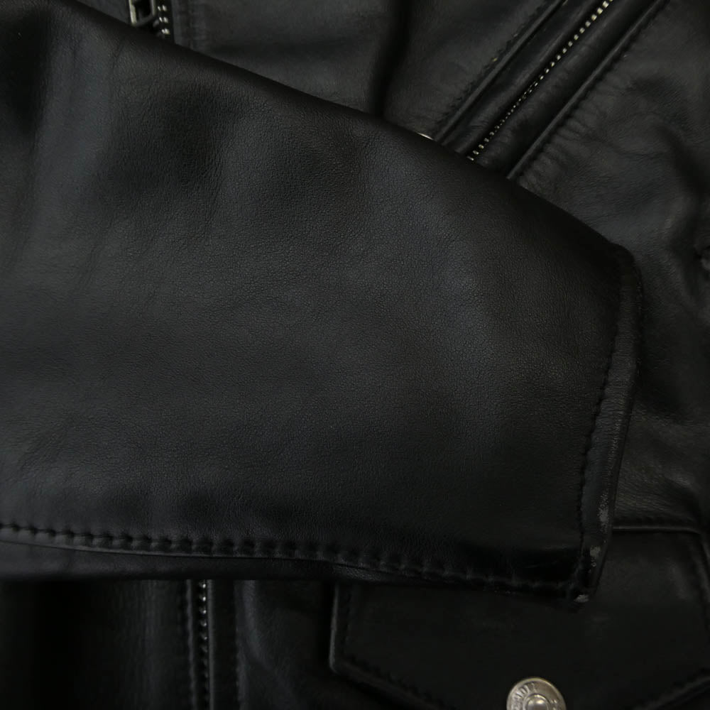 schott ショット USA製 PERFECTO 618 レザー ダブル ライダースジャケット ブラック系 36【中古】