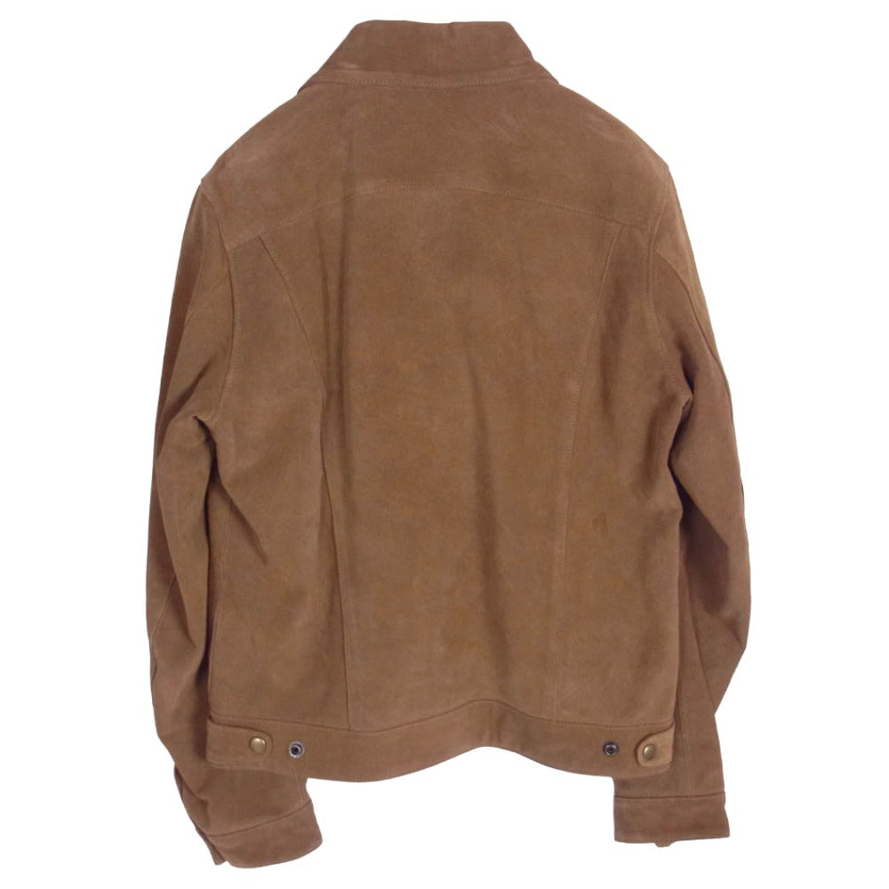 BEAMS ビームス 11-18-3913-343 PLUS プラス JOHNSON LEATHER製 USA製 スエード トラッカー ジャケット ブラウン系 M【中古】