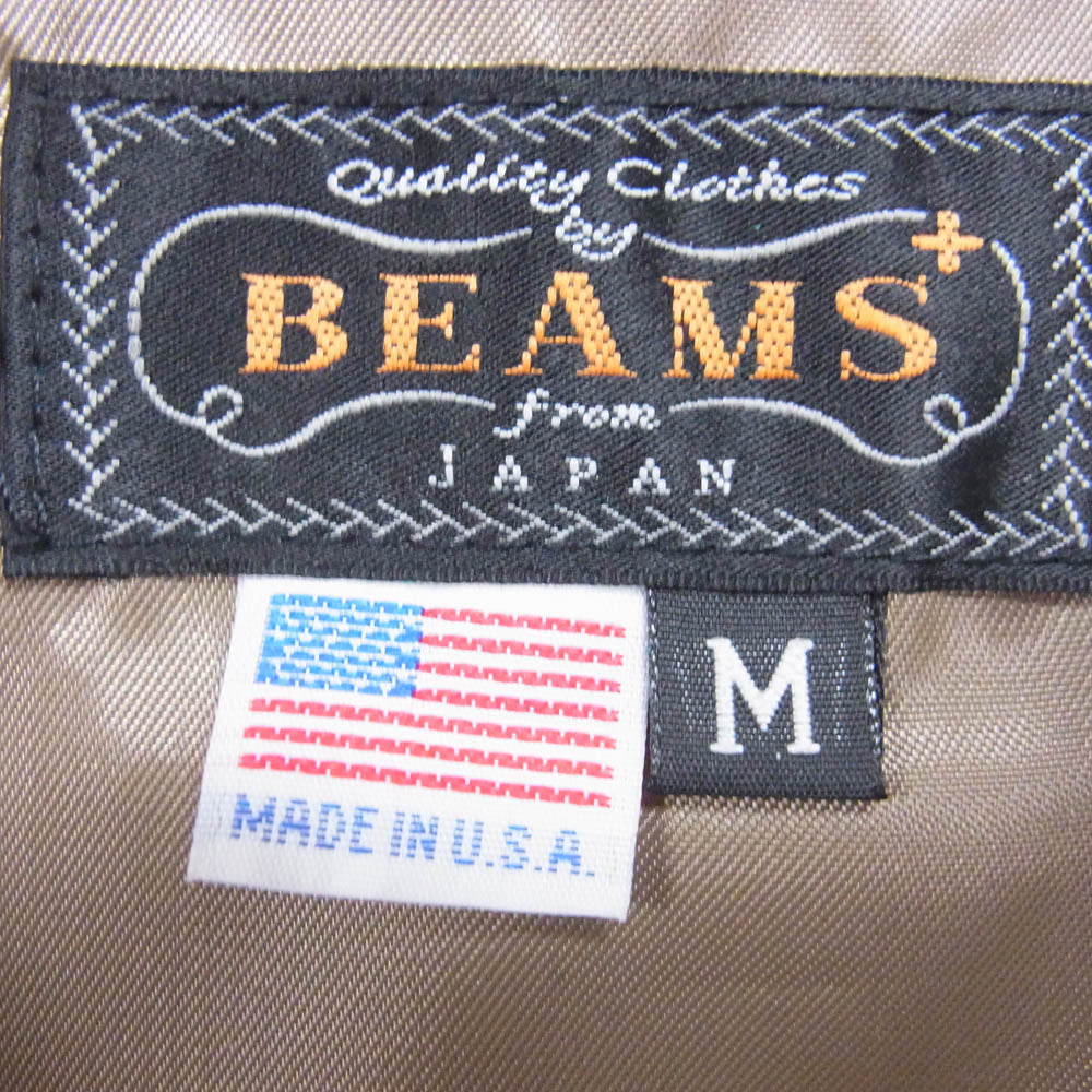 BEAMS ビームス 11-18-3913-343 PLUS プラス JOHNSON LEATHER製 USA製 スエード トラッカー ジャケット ブラウン系 M【中古】