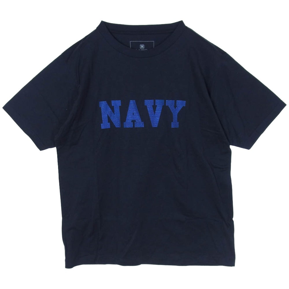 uniform experiment ユニフォームエクスペリメント UE-123109 NAVY 半袖 Tシャツ カットソー ネイビー系 3【中古】
