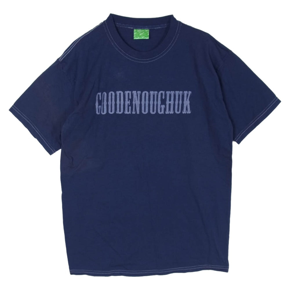 GOODENOUGH グッドイナフ UKG ロゴプリント 半袖 Tシャツ カットソー ネイビー系 M【中古】