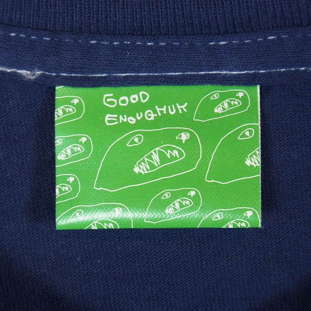 GOODENOUGH グッドイナフ UKG ロゴプリント 半袖 Tシャツ カットソー ネイビー系 M【中古】