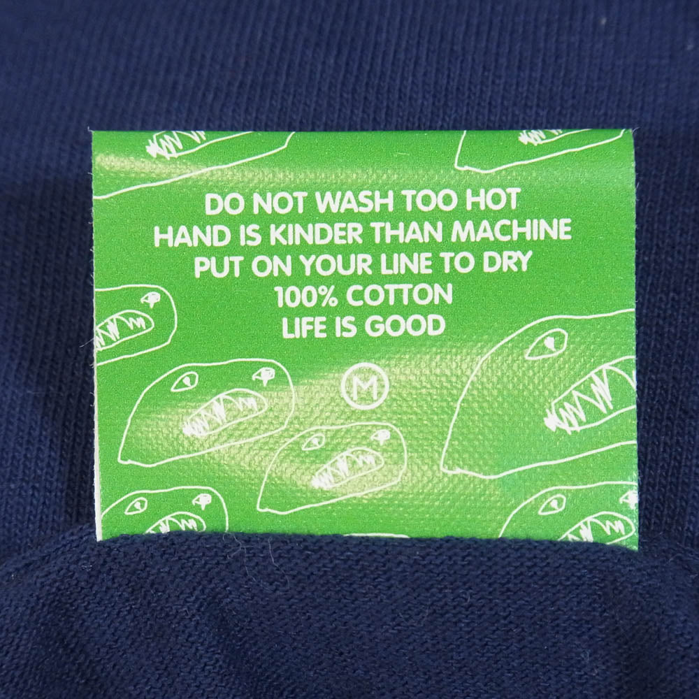 GOODENOUGH グッドイナフ UKG ロゴプリント 半袖 Tシャツ カットソー ネイビー系 M【中古】