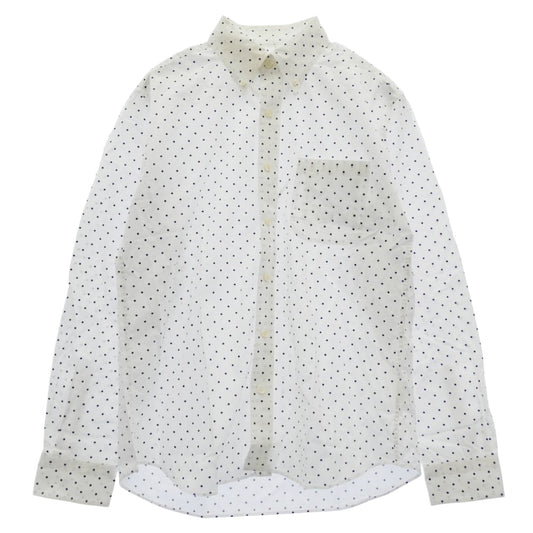 SOPHNET. ソフネット SOPH-70040 ドット総柄 ボタンダウン 長袖 シャツ ホワイト系 M【中古】