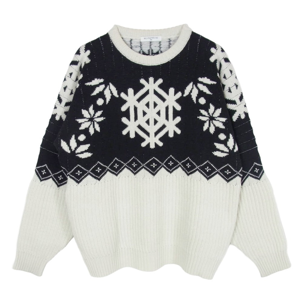 ELECTRIC COTTAGE エレクトリックコテージ スノーフレーク ニット セーター ブラック系 M【中古】