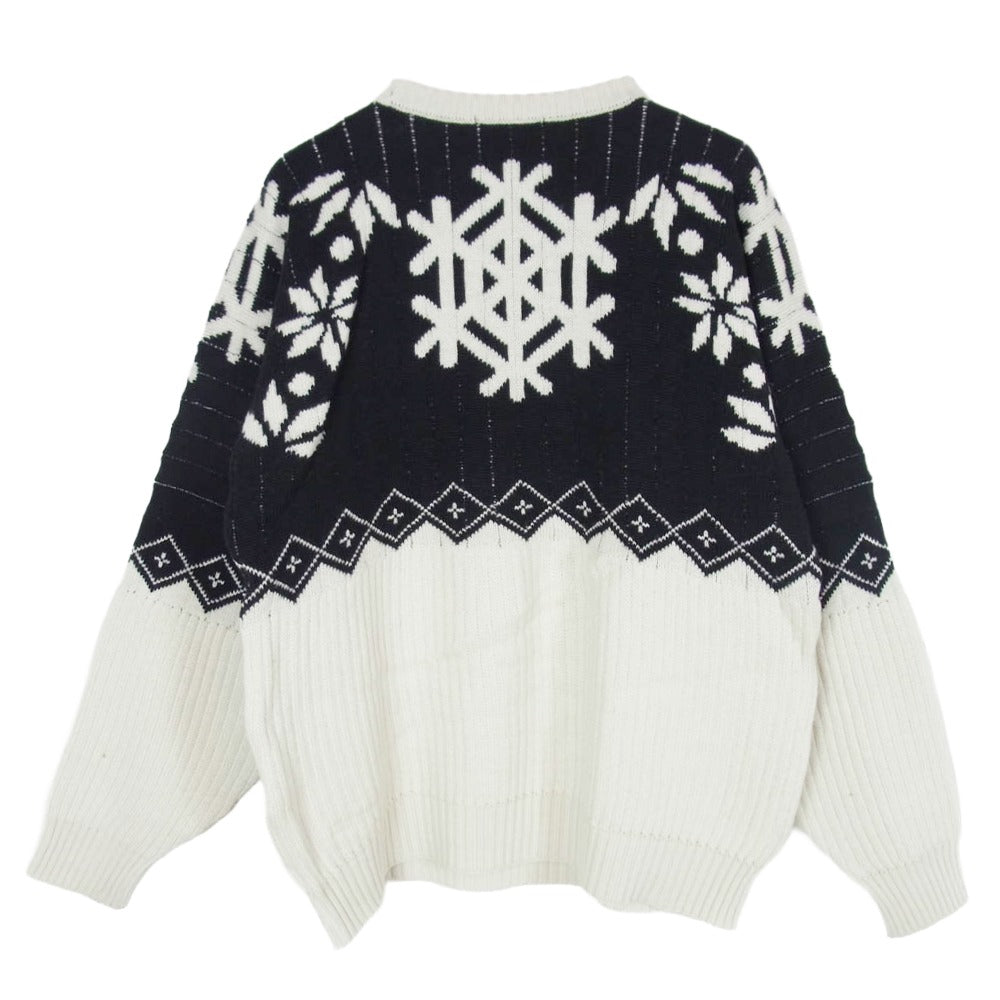 ELECTRIC COTTAGE エレクトリックコテージ スノーフレーク ニット セーター ブラック系 M【中古】