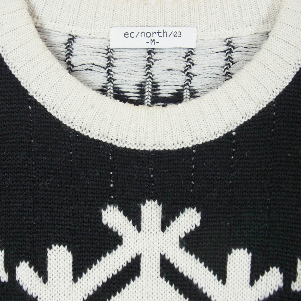 ELECTRIC COTTAGE エレクトリックコテージ スノーフレーク ニット セーター ブラック系 M【中古】