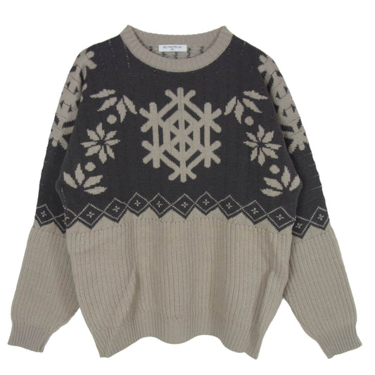 ELECTRIC COTTAGE エレクトリックコテージ スノーフレーク ニット セーター グレー系 M【中古】