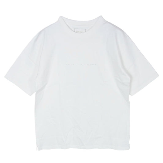 SOPHNET. ソフネット SOPH-40137 ラインストーン ロゴプリント 半袖 Tシャツ カットソー ホワイト系 M【極上美品】【中古】