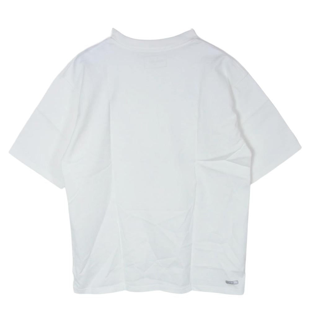 SOPHNET. ソフネット SOPH-40137 ラインストーン ロゴプリント 半袖 Tシャツ カットソー ホワイト系 M【極上美品】【中古】
