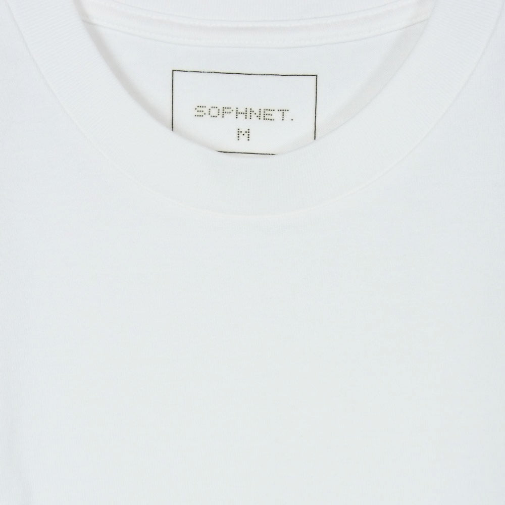 SOPHNET. ソフネット SOPH-40137 ラインストーン ロゴプリント 半袖 Tシャツ カットソー ホワイト系 M【極上美品】【中古】