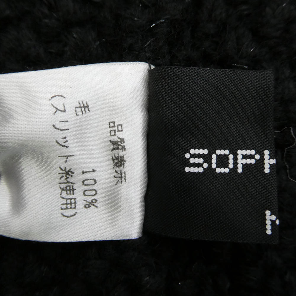 SOPHNET. ソフネット SOPH-45079 ウール ケーブル ニット セーター ブラック系 M【中古】