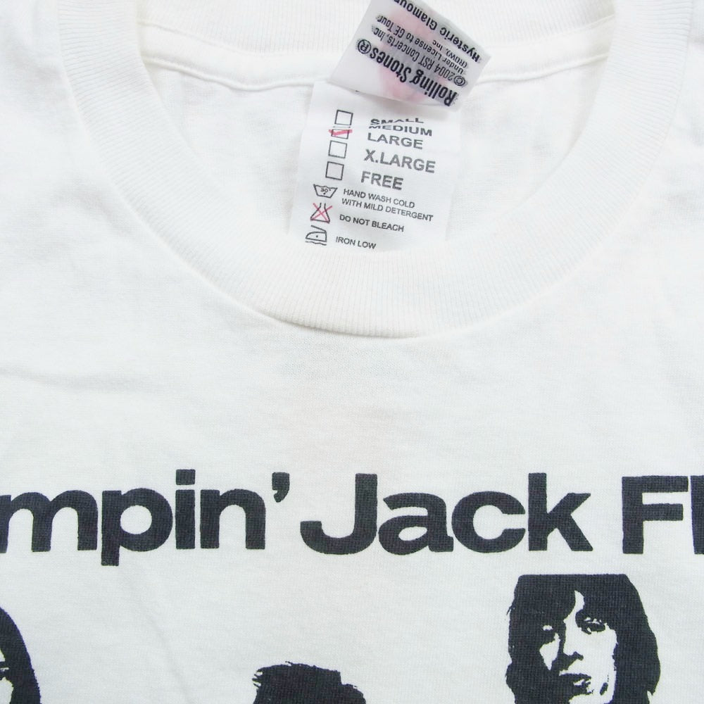 HYSTERIC GLAMOUR ヒステリックグラマー 4CT-3613 Rolling Stones ローリングストーンズ 半袖 Tシャツ カットソー ホワイト系 L【中古】