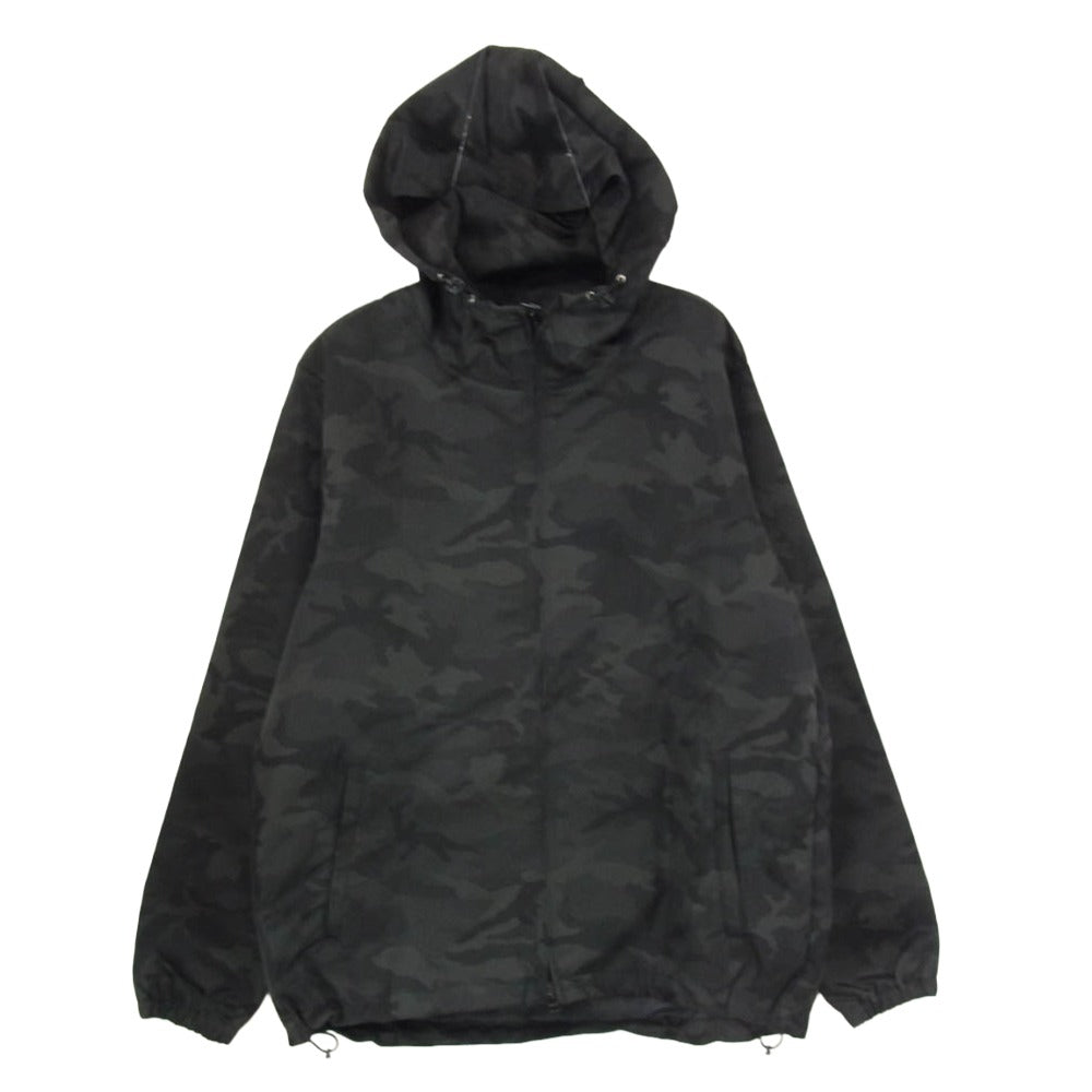 uniform experiment ユニフォームエクスペリメント 16AW UE-167043 ZIP BLOUSON スター カモ 迷彩 フーデッド マウンテンパーカー ジップ ブルゾン ジャケット ブラック系 2【中古】