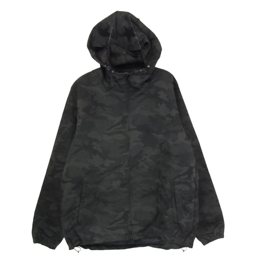 uniform experiment ユニフォームエクスペリメント 16AW UE-167043 ZIP BLOUSON スター カモ 迷彩 フーデッド マウンテンパーカー ジップ ブルゾン ジャケット ブラック系 2【中古】