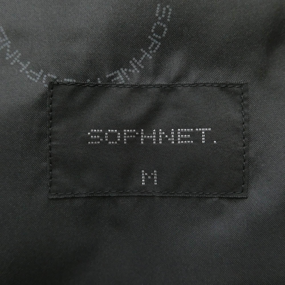 SOPHNET. ソフネット SOPH-67018 1B ベロア シングル テーラード ジャケット ブラック系 M【中古】