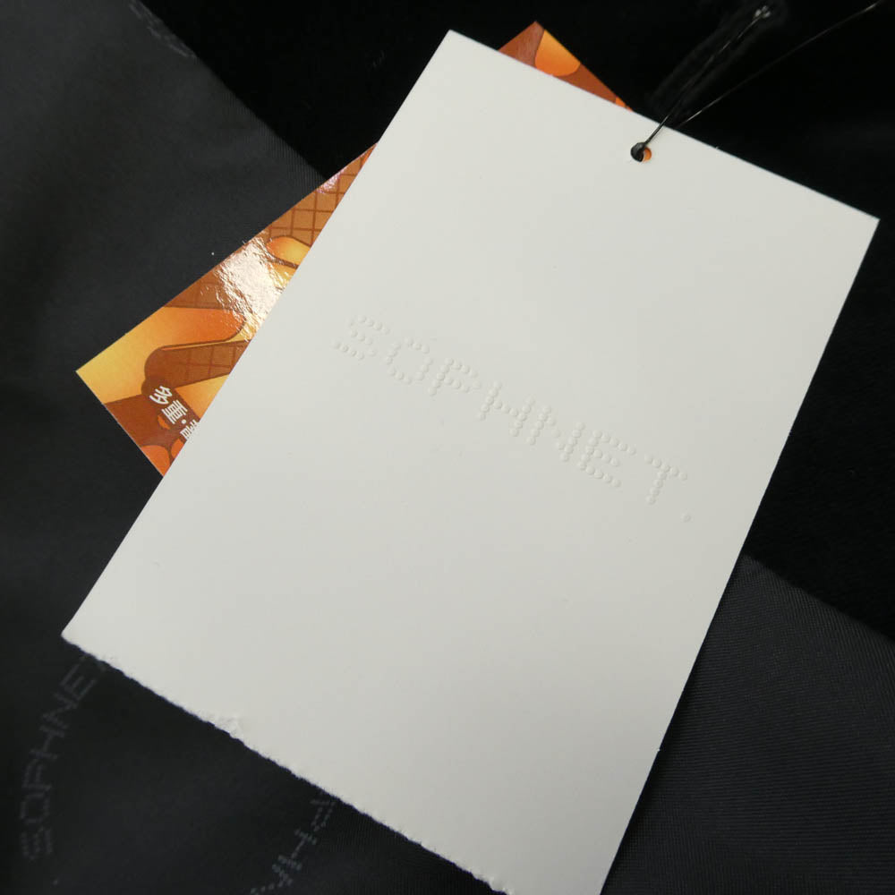 SOPHNET. ソフネット SOPH-67018 1B ベロア シングル テーラード ジャケット ブラック系 M【中古】