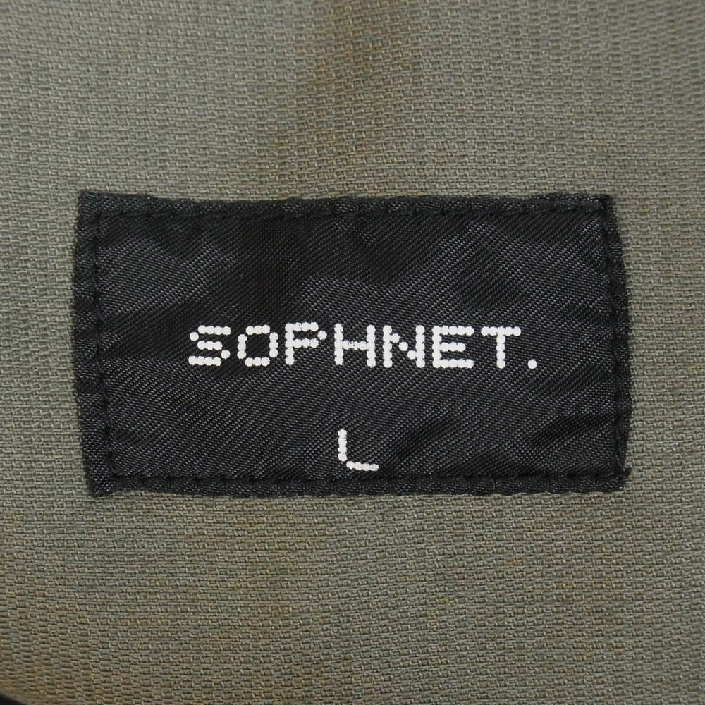 SOPHNET. ソフネット SOPH-40040 ミリタリー カーゴ パンツ カーキ系 L【美品】【中古】