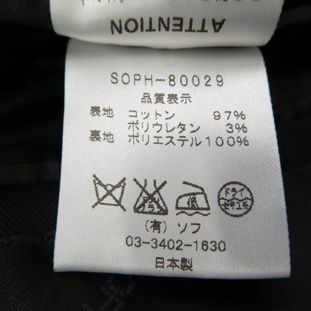 SOPHNET. ソフネット SOPH-80029 1B シングル テーラード ジャケット ダークネイビー系 L【中古】
