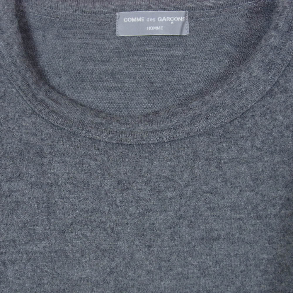 COMME des GARCONS HOMME コムデギャルソンオム 02AW HG-T029 田中オム ウール 縮絨 カットソー 長袖 グレー系 表記無し【中古】