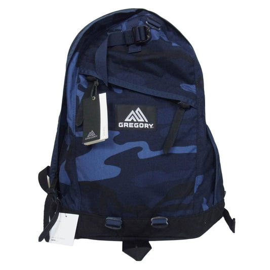 SOPHNET. ソフネット DAY PACK クラシック デイパック カモフラ 迷彩 リュック バッグ ダークネイビー系【美品】【中古】