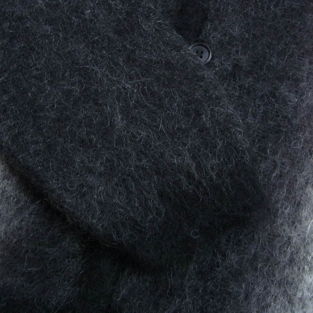 MINEDENIM マインデニム 2509-6001-97-022 Fuzzy Stripe Mohaie Knit Cardigan モヘア ニット カーディガン ブラック系 2【極上美品】【中古】
