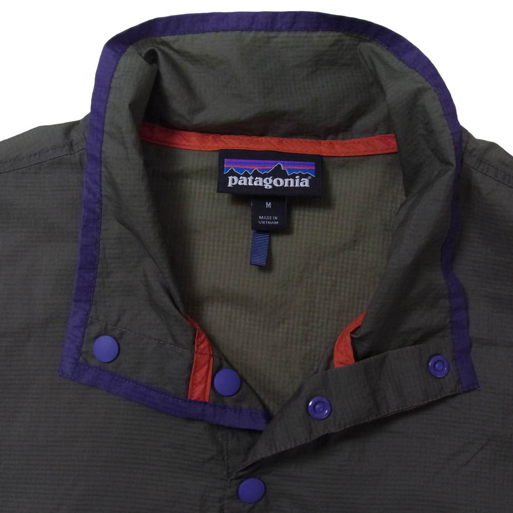 patagonia パタゴニア 24150 Houdini Snap-T P/O フーディニ スナップT プルオーバー カーキ系 M【中古】