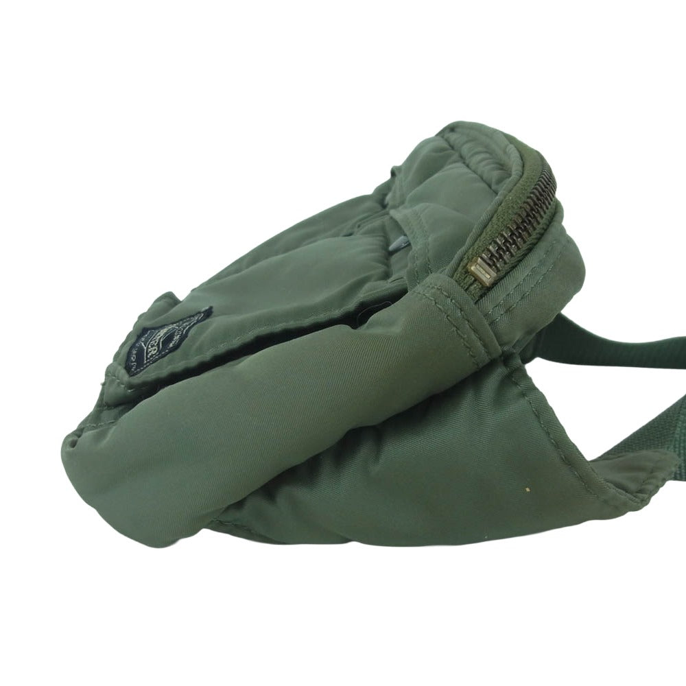 PORTER ポーター TANKER タンカー ウエストバッグ ウエストポーチ ボディバッグ グリーン系【中古】