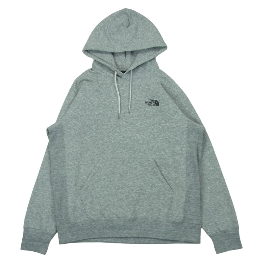 THE NORTH FACE ノースフェイス NT62348 バックスクエアロゴ フーディー プルオーバー パーカー グレー系 XL【中古】