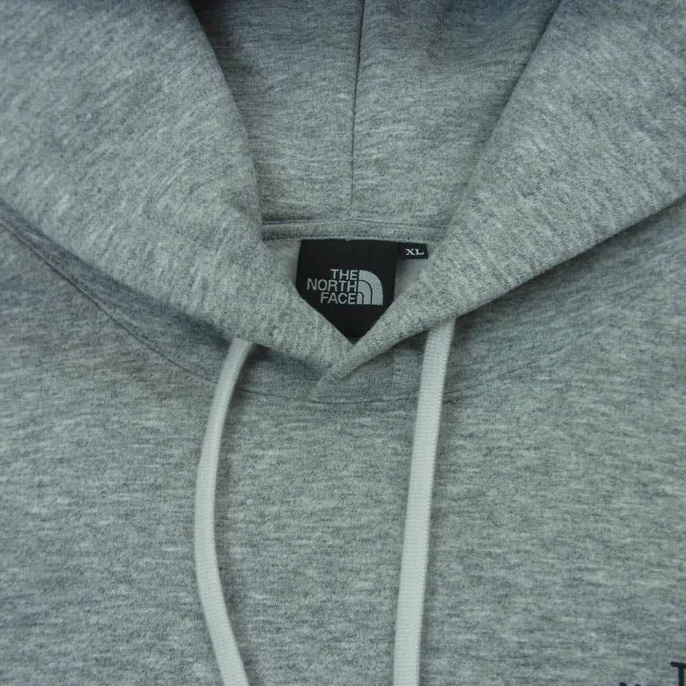 THE NORTH FACE ノースフェイス NT62348 バックスクエアロゴ フーディー プルオーバー パーカー グレー系 XL【中古】
