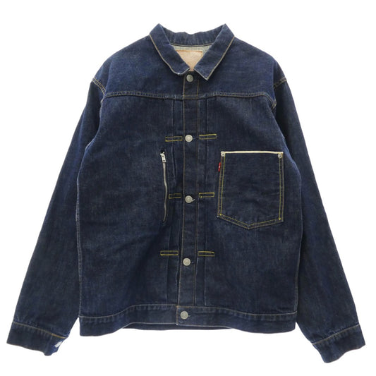 Levi's リーバイス FMJ01-00 FENOM FRAGMENT DESIGN 1st TRUCKER DENIM JACKET J30刻印 ジップポケット デニムジャケット Gジャン インディゴブルー系 XL【中古】