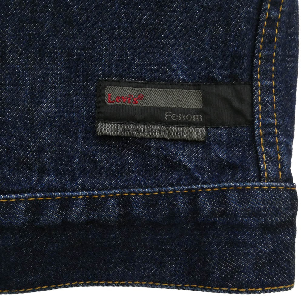 Levi's リーバイス FMJ01-00 FENOM FRAGMENT DESIGN 1st TRUCKER DENIM JACKET J30刻印 ジップポケット デニムジャケット Gジャン インディゴブルー系 XL【中古】