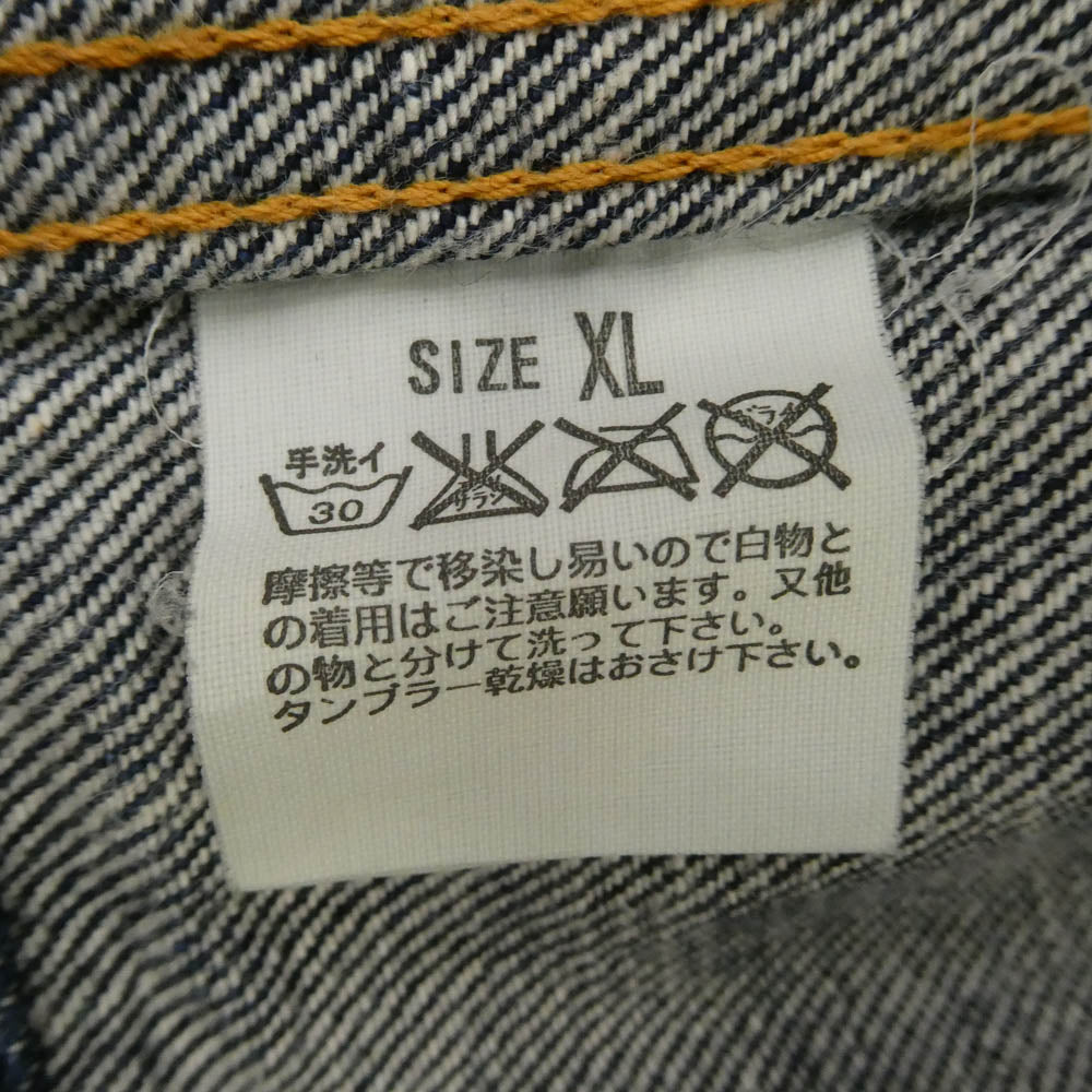 Levi's リーバイス FMJ01-00 FENOM FRAGMENT DESIGN 1st TRUCKER DENIM JACKET J30刻印 ジップポケット デニムジャケット Gジャン インディゴブルー系 XL【中古】