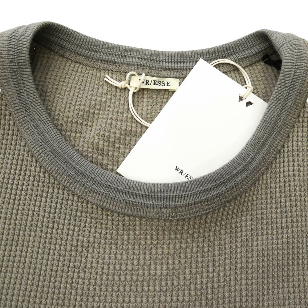 ワンダールームエッセ WE003T05-WA The Waffle ザ・ワッフル ワッフル クルーネック 長袖 ロングスリーブ カットソー グレー系 M【美品】【中古】