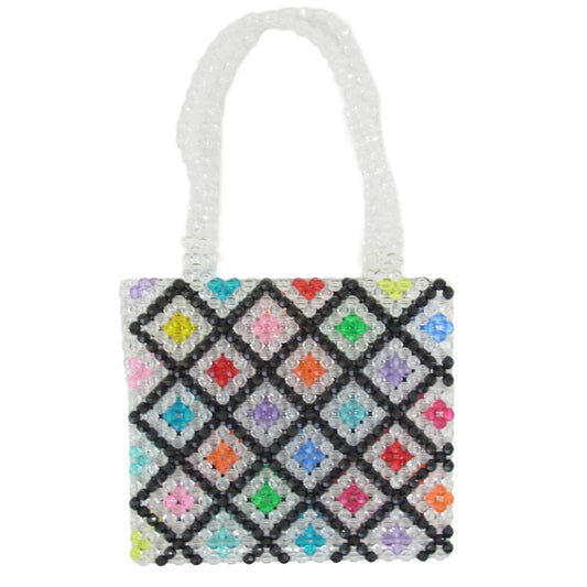 スーザンアレキサンドラ ビーズ ハンド バッグ マルチカラー系【中古】