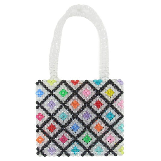 スーザンアレキサンドラ ビーズ ハンド バッグ マルチカラー系【中古】