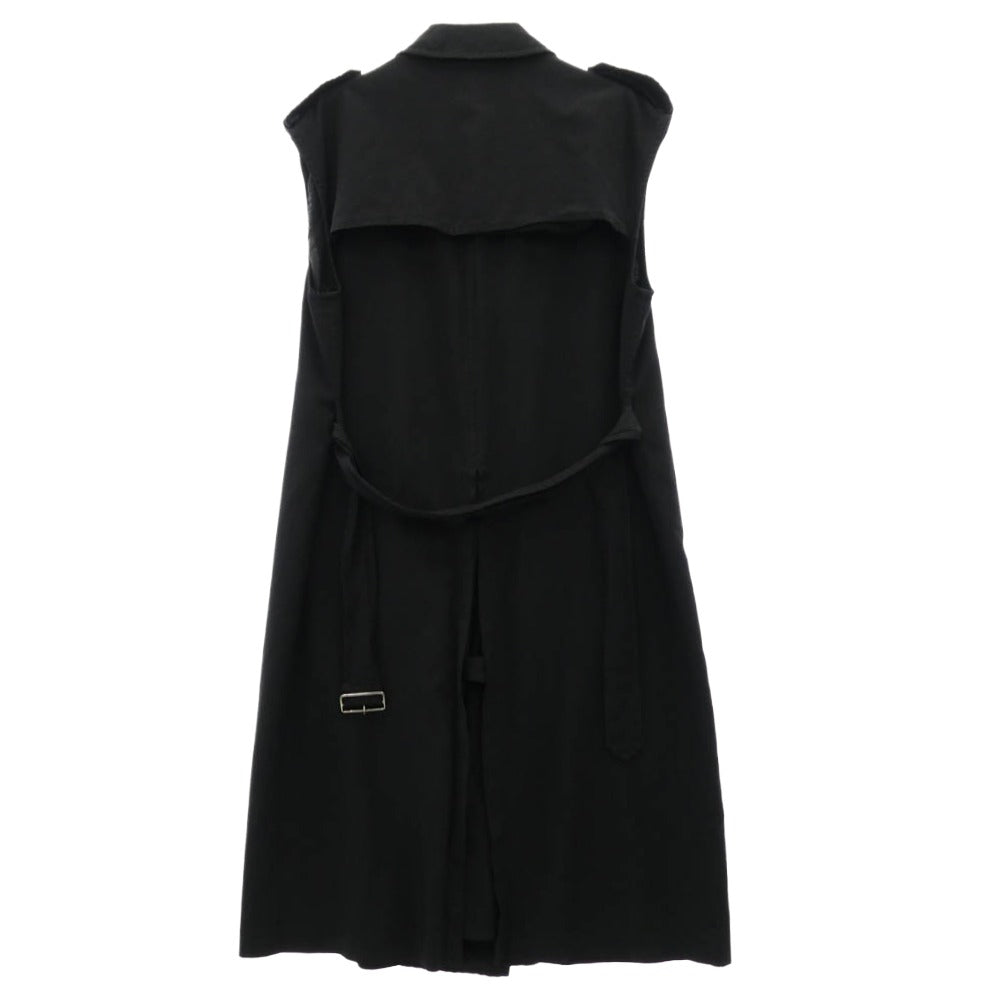 BLACK COMME des GARCONS ブラックコムデギャルソン 1H-J020 ノースリーブ ロング コート ジレ ベスト ブラック系 M【中古】